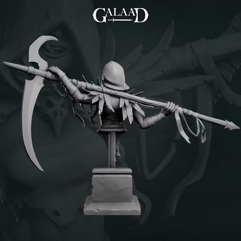 Female Reaper Bust - Galaad Miniatures | Tabletop Games