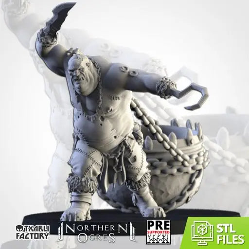 Ogre Butcher with Cauldron | Txarli Factory | Northern Ogres | Tabletop Wargaming