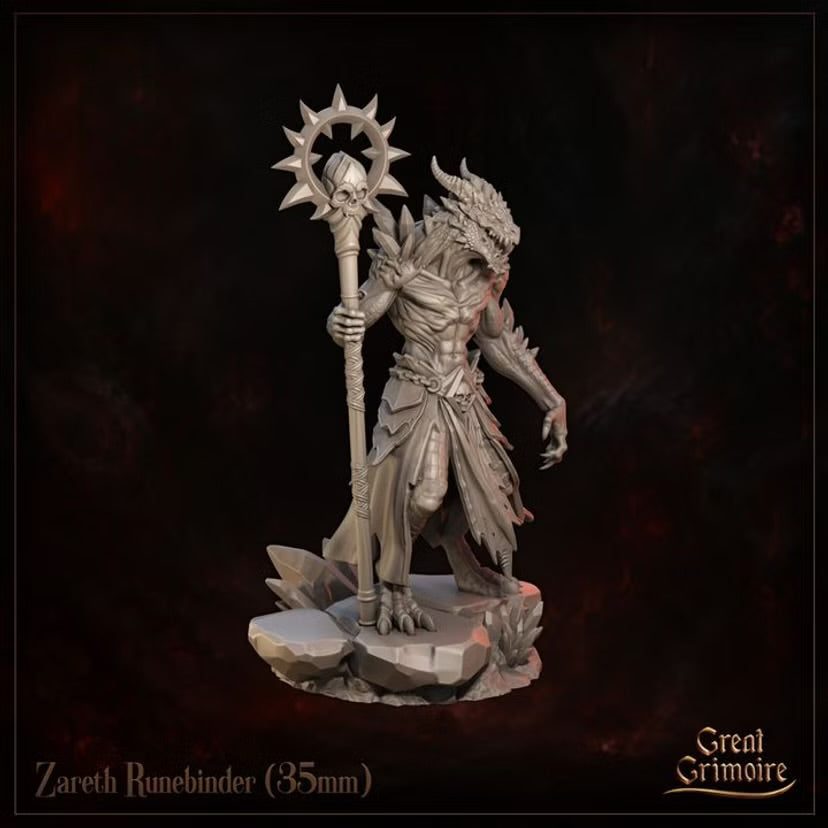 Zareth Runebinder - Great Grimoire - Runeblood Covenant - Tabletop Games