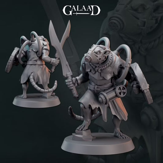 Ratfolk Gas Mask - Galaad Miniatures | Tabletop Games
