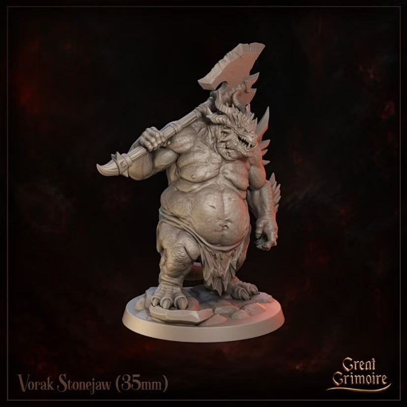 Vorak Stonejaw - Great Grimoire - Runeblood Covenant - Tabletop Games