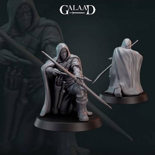 Cloaked Forest Ranger - Galaad Miniatures | Tabletop Games