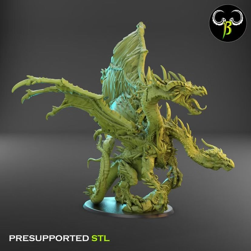 Demonic Lord on Warped Dragon - ClayBeastCreation - Dark Legions | Tabletop Games