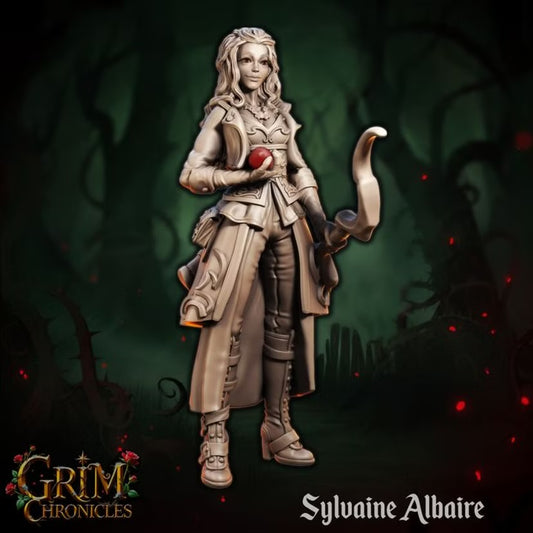 Sylvaine Albaire - Great Grimoire - Grim Chronicles | 3D Printed miniature | Tabletop Games
