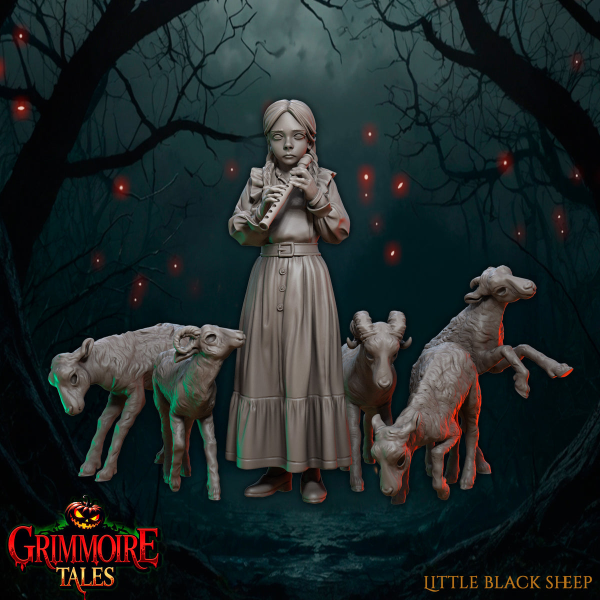 Little Black Sheep - Great Grimoire - Grimmoire Tales | 3D Printed miniatures | Tabletop Games