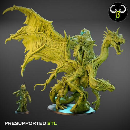 Demonic Lord on Warped Dragon - ClayBeastCreation - Dark Legions | Tabletop Games