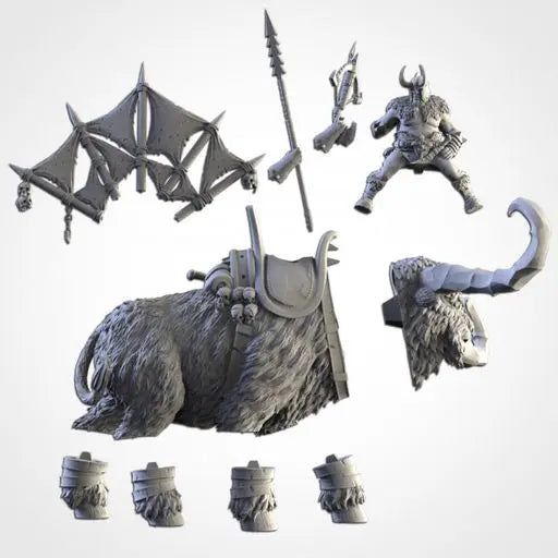Khan On Rock Aurochs | Txarli Factory | Northern Ogres | Tabletop Wargaming