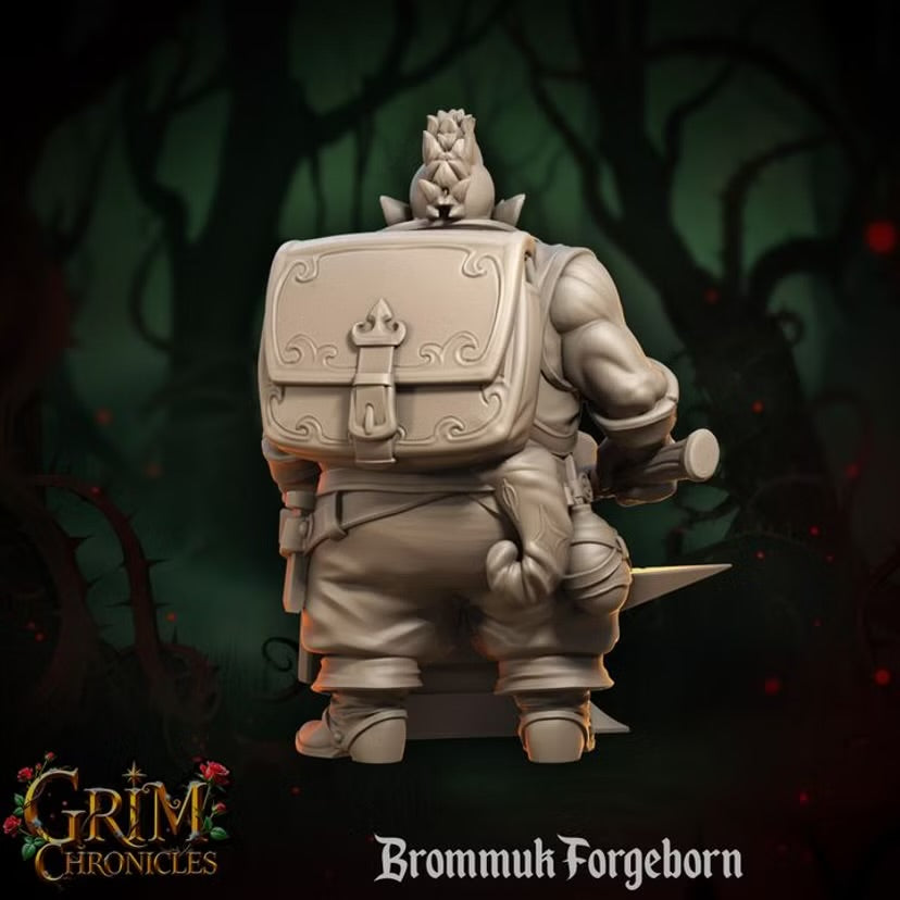 Brommuk Forgeborn - Great Grimoire - Grim Chronicles | 3D Printed miniature | Tabletop Games