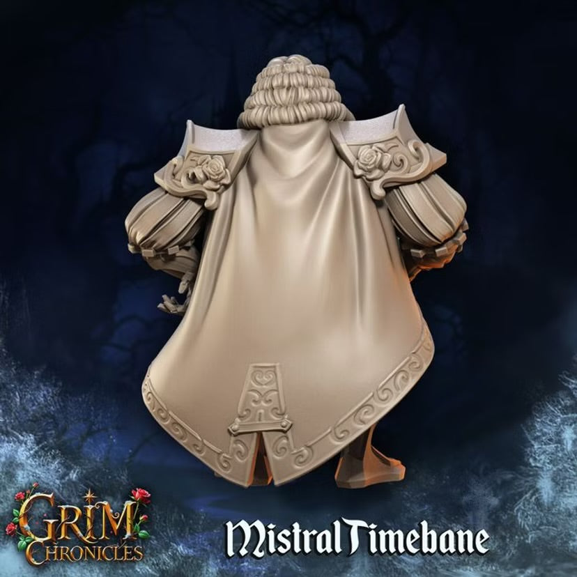 Mistral Timebane - Great Grimoire - Grim Chronicles | 3D Printed miniature | Tabletop Games