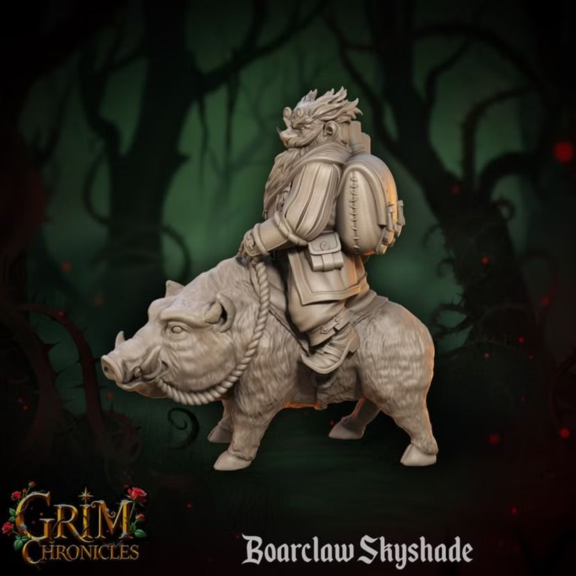 Boarclaw Skyshade - Great Grimoire - Grim Chronicles | 3D Printed miniature | Tabletop Games