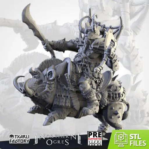 Khan Ogre Mounted | Txarli Factory | Northern Ogres | Tabletop Wargaming