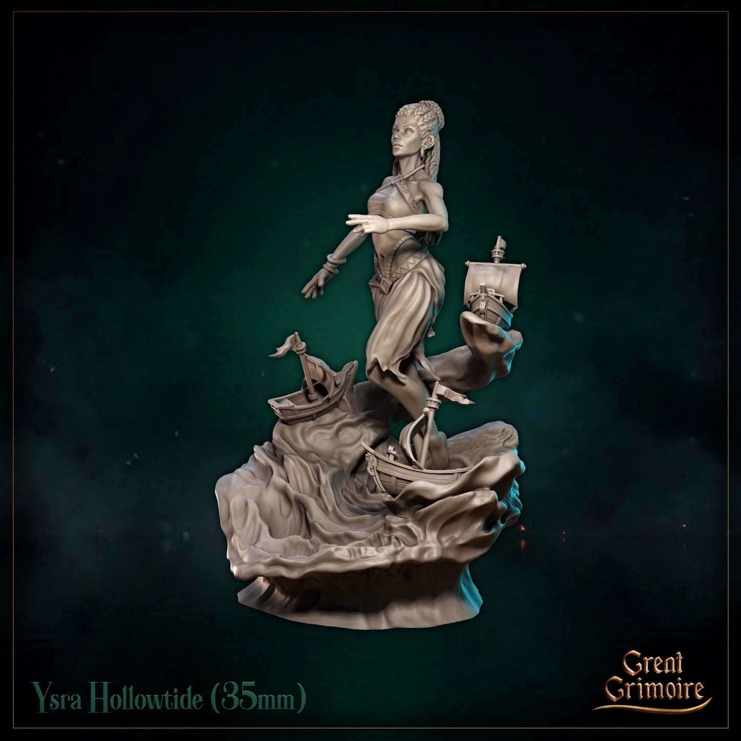 Ysra Hollowtide - Great Grimoire - Black Tidelight - Tabletop Games