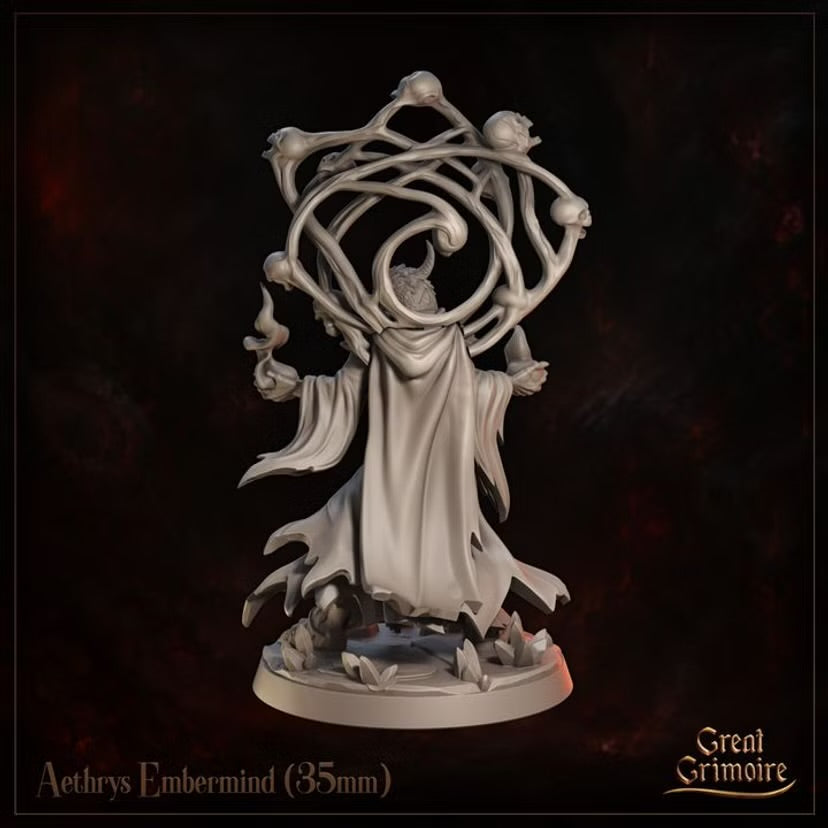 Aethrys Embermind - Great Grimoire - Runeblood Covenant - Tabletop Games