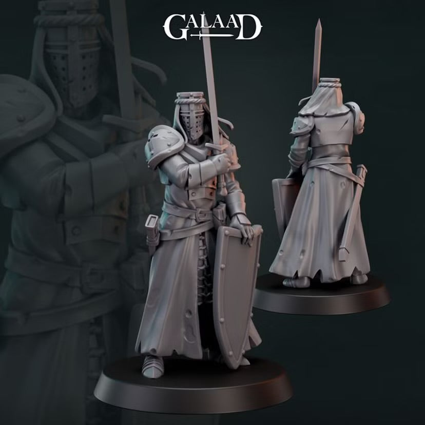 Knight Templar 1 - Galaad Miniatures | Tabletop Games
