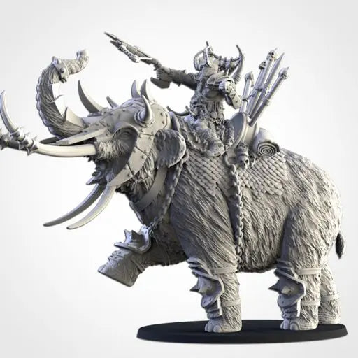 Khan On Mammoth | Txarli Factory | Northern Ogres | Tabletop Wargaming