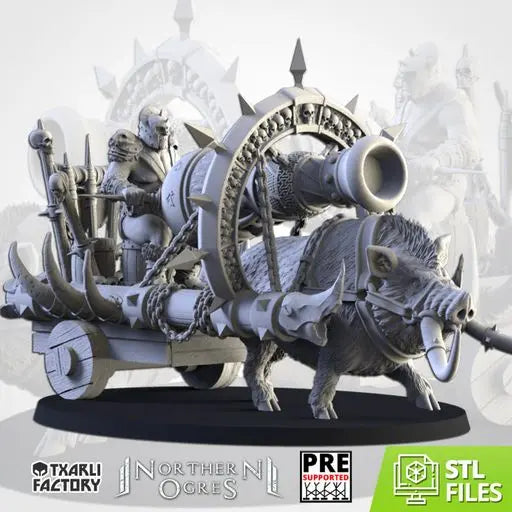 Ogre Thunder Cannon | Txarli Factory | Northern Ogres | Tabletop Wargaming