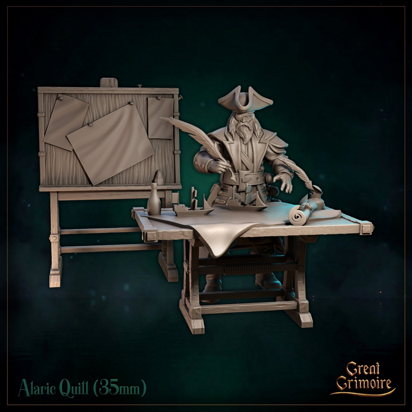Alaric Quill - Great Grimoire - Black Tidelight - Tabletop Games