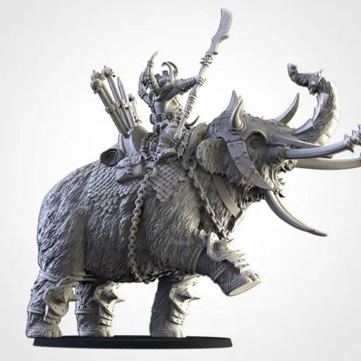 Khan On Mammoth | Txarli Factory | Northern Ogres | Tabletop Wargaming