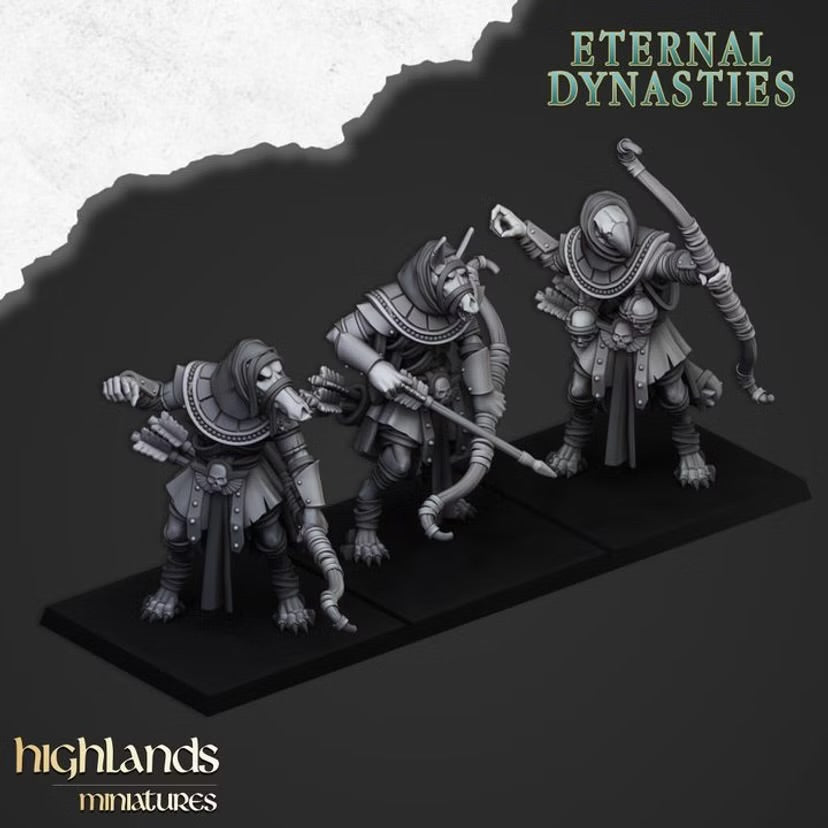 Anubis Guard with Bow - Highlands Miniatures - Eternal Dynasties | Tabletop Games