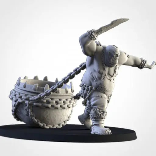 Ogre Butcher with Cauldron | Txarli Factory | Northern Ogres | Tabletop Wargaming