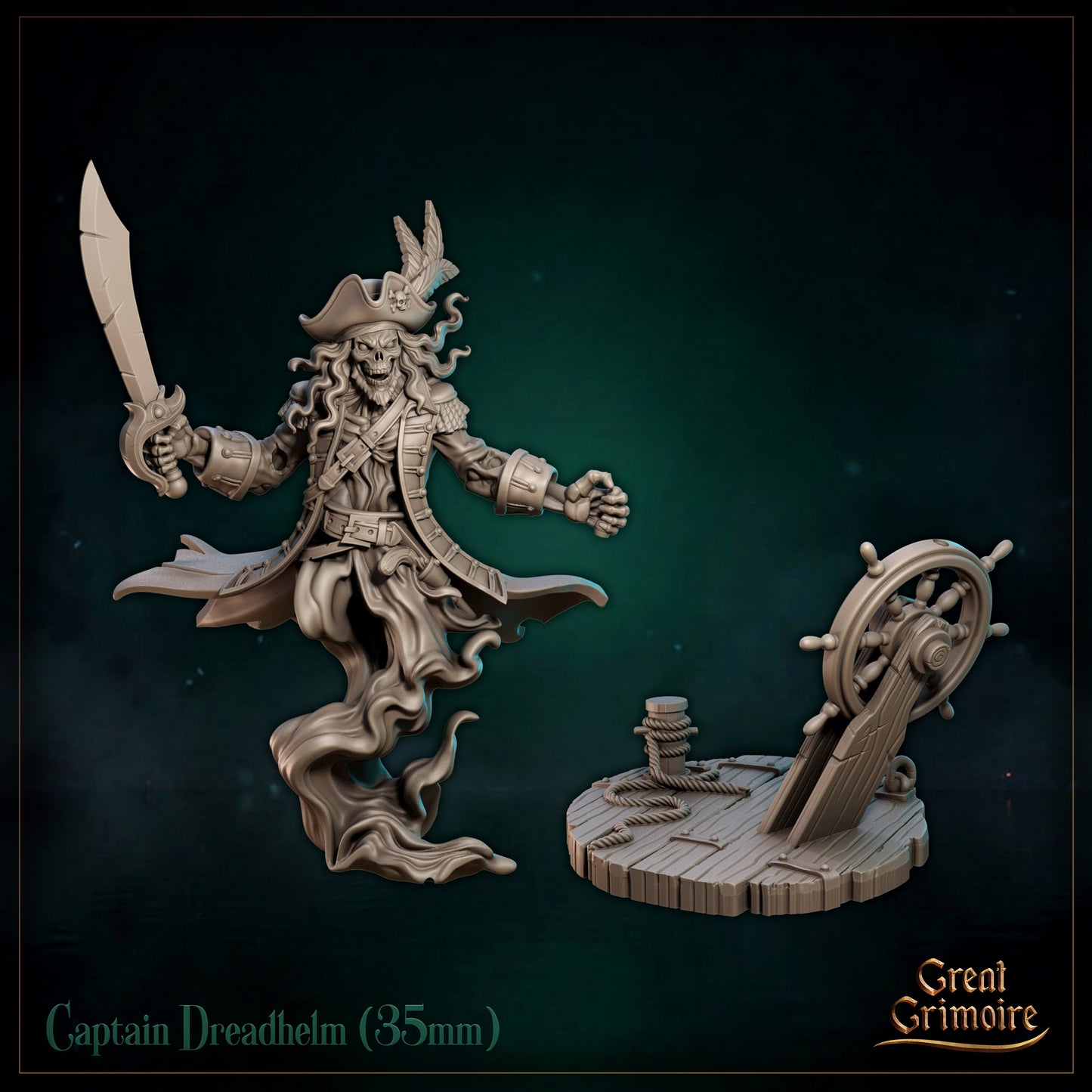 Captain Dreadhelm - Great Grimoire - Black Tidelight - Tabletop Games