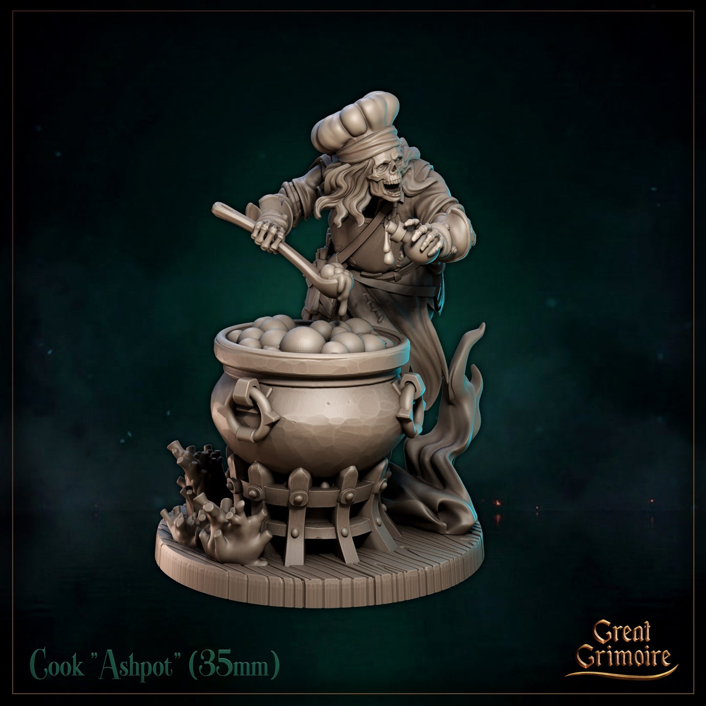 Cook Ashpot - Great Grimoire - Black Tidelight - Tabletop Games