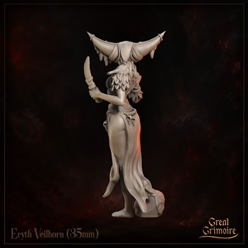 Eryth Veilhorn - Great Grimoire - Runeblood Covenant - Tabletop Games
