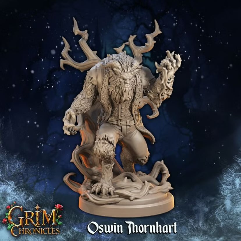 The Monster Oswin Thornhart - Great Grimoire - Grim Chronicles | 3D Printed miniature | Tabletop Games