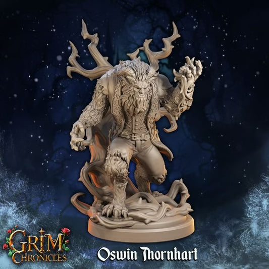 The Monster Oswin Thornhart - Great Grimoire - Grim Chronicles | 3D Printed miniature | Tabletop Games