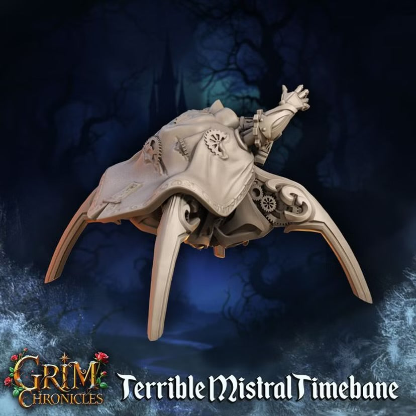 Terrible Mistral Timebane - Great Grimoire - Grim Chronicles | 3D Printed miniature | Tabletop Games