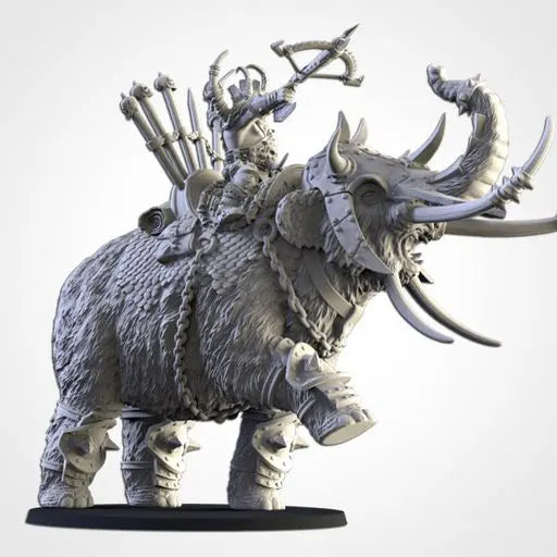 Khan On Mammoth | Txarli Factory | Northern Ogres | Tabletop Wargaming