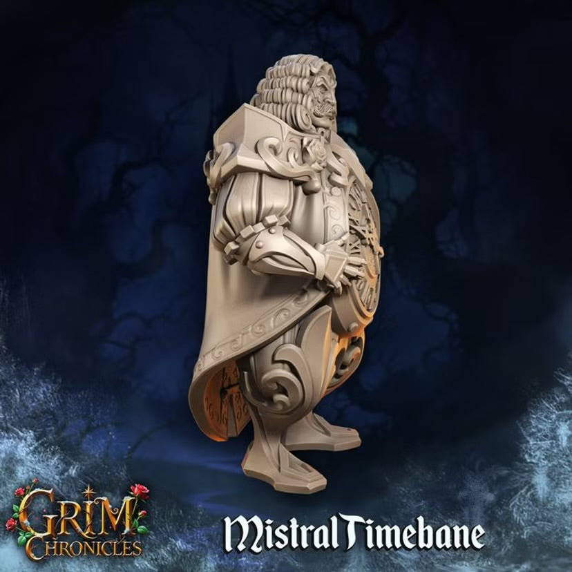 Mistral Timebane - Great Grimoire - Grim Chronicles | 3D Printed miniature | Tabletop Games
