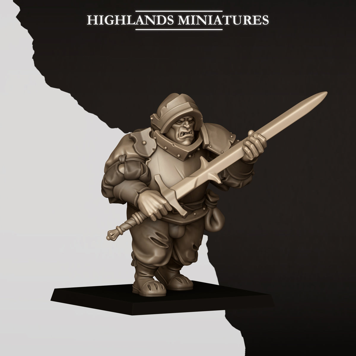 Sunland Ogres With Zweihander - Highlands Miniatures - Empire of Sunland | Tabletop Games
