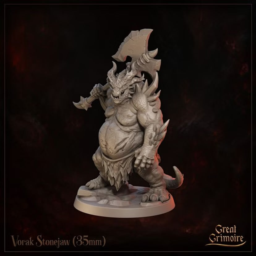 Vorak Stonejaw - Great Grimoire - Runeblood Covenant - Tabletop Games