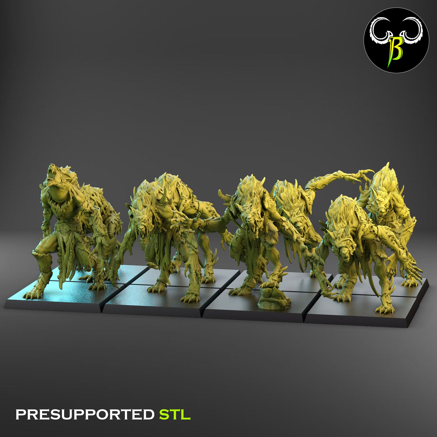Feral Mutants - ClayBeastCreation - Dark Legions | Tabletop Games