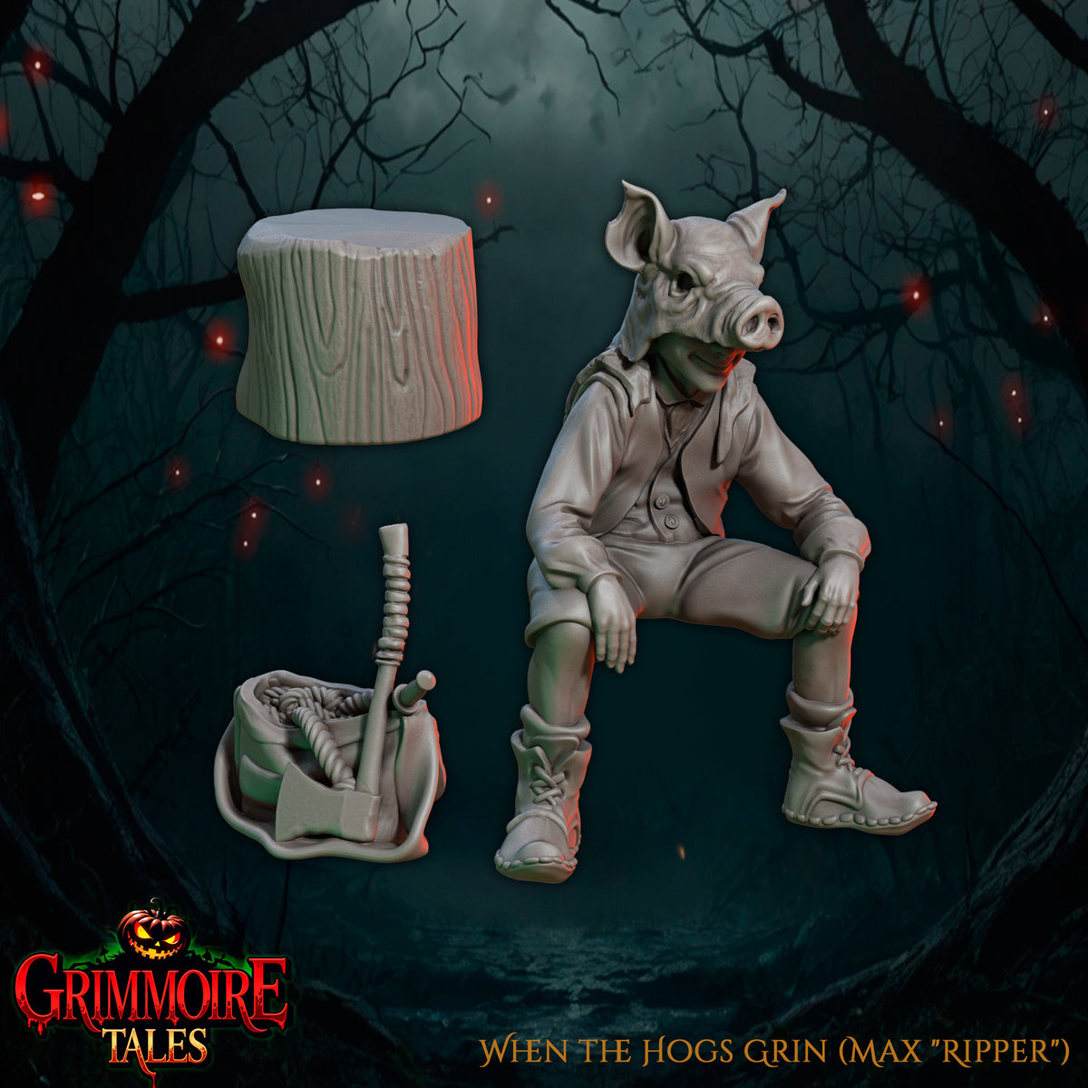 When the Hogs Grin - Great Grimoire - Grimmoire Tales | 3D Printed miniatures | Tabletop Games