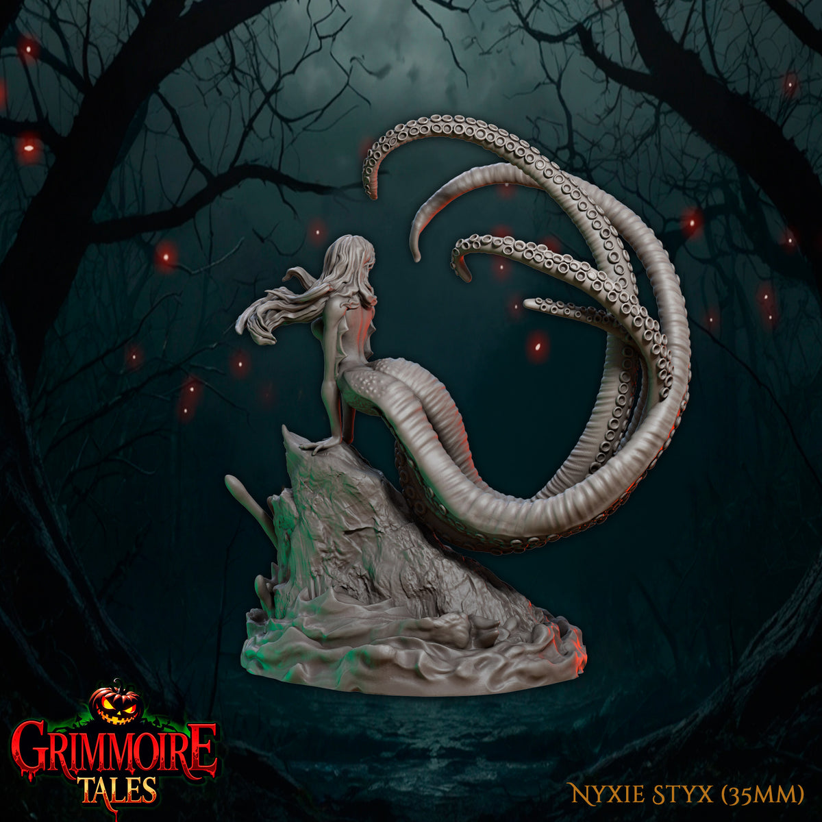 Nyxie Styx - Great Grimoire - Grimmoire Tales | 3D Printed miniature | Tabletop Games