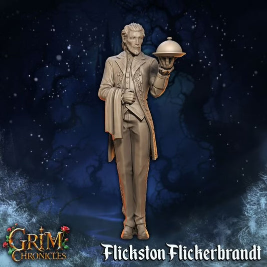 Flickstone Flickerbrandt - Great Grimoire - Grim Chronicles | 3D Printed miniature | Tabletop Games