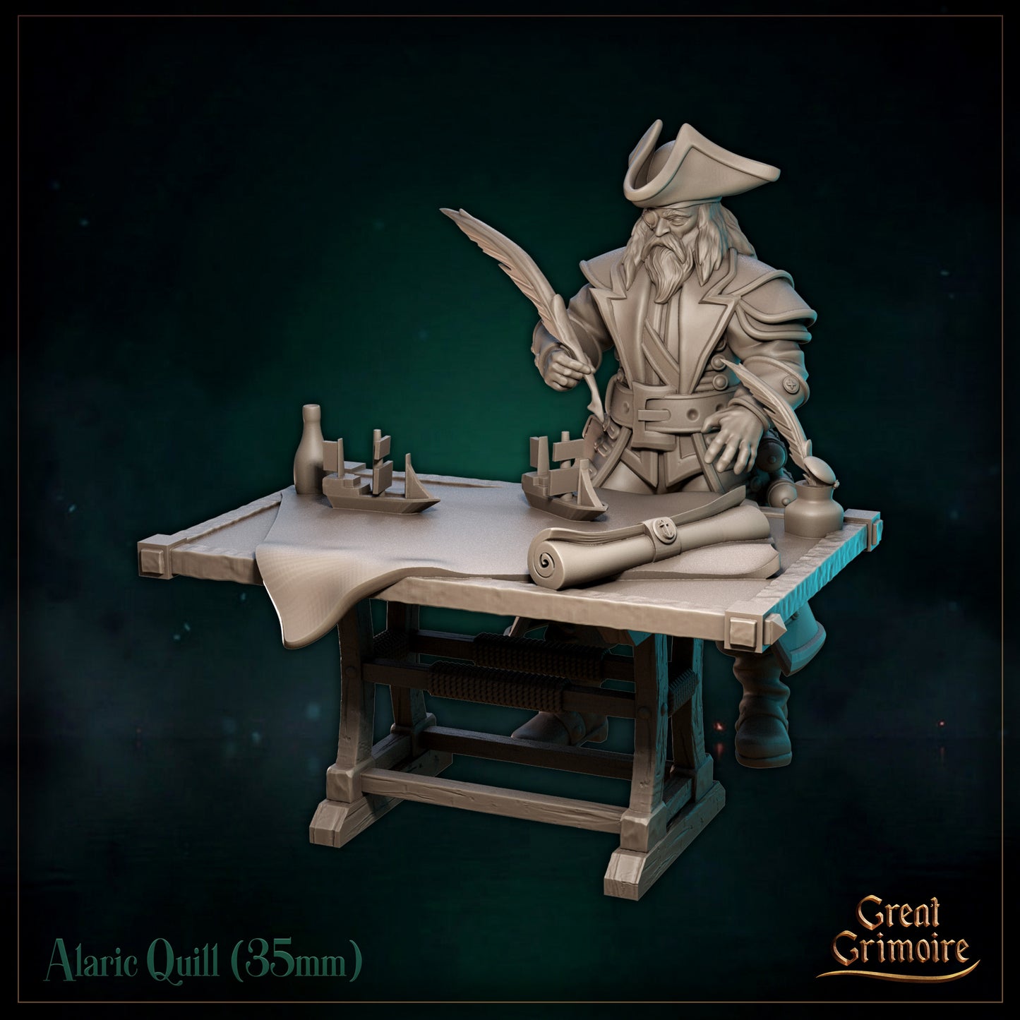 Alaric Quill - Great Grimoire - Black Tidelight - Tabletop Games