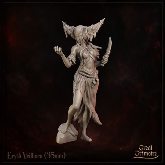 Eryth Veilhorn - Great Grimoire - Runeblood Covenant - Tabletop Games