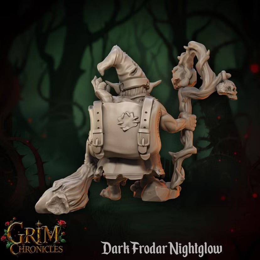 Dark Frodar Nightglow - Great Grimoire - Grim Chronicles | 3D Printed miniature | Tabletop Games