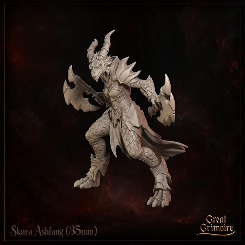 Skara Ashfang - Great Grimoire - Runeblood Covenant - Tabletop Games