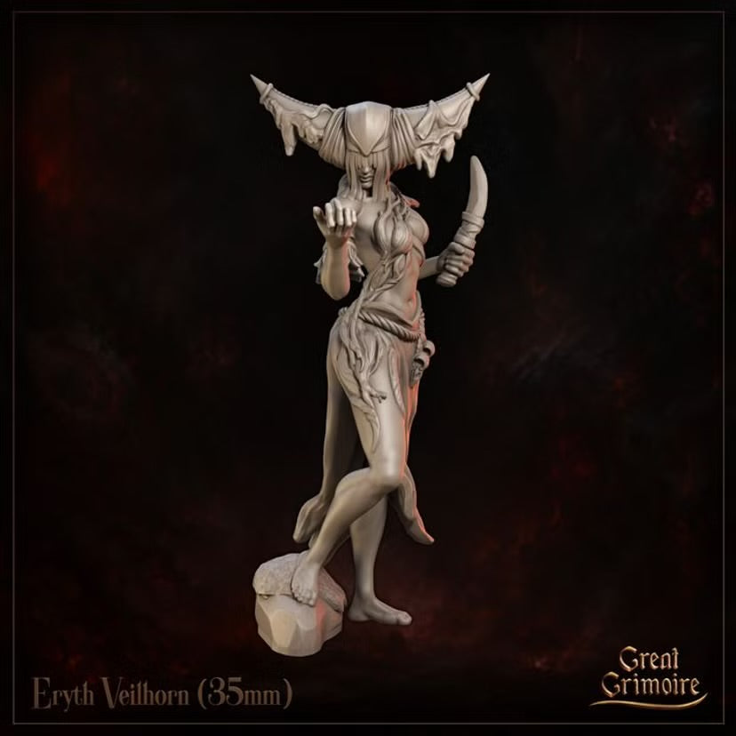 Eryth Veilhorn - Great Grimoire - Runeblood Covenant - Tabletop Games
