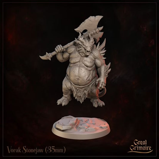 Vorak Stonejaw - Great Grimoire - Runeblood Covenant - Tabletop Games