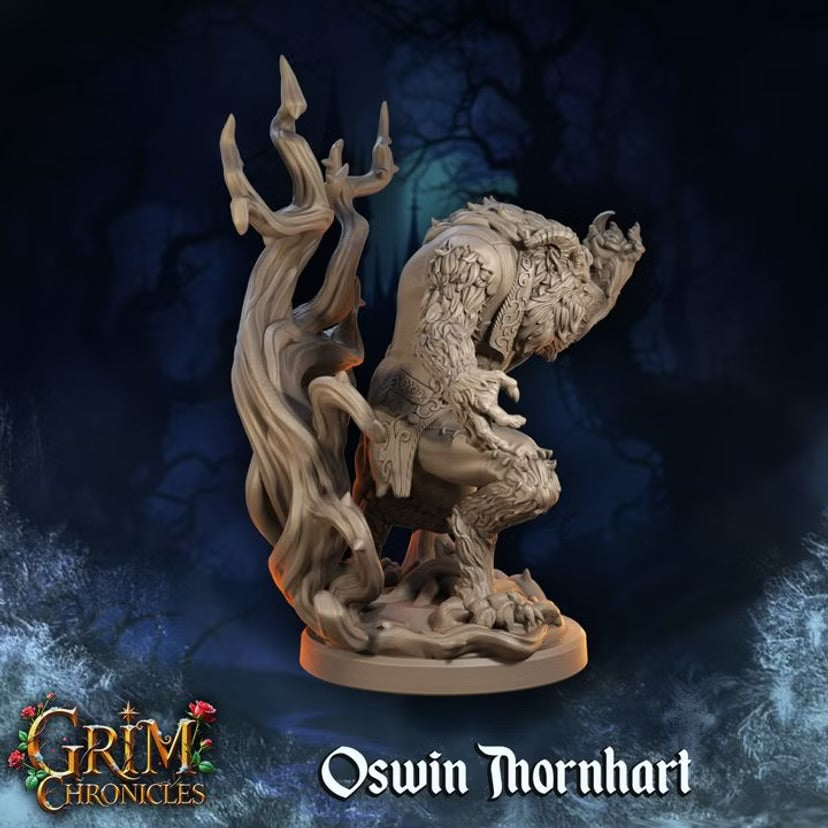 The Monster Oswin Thornhart - Great Grimoire - Grim Chronicles | 3D Printed miniature | Tabletop Games