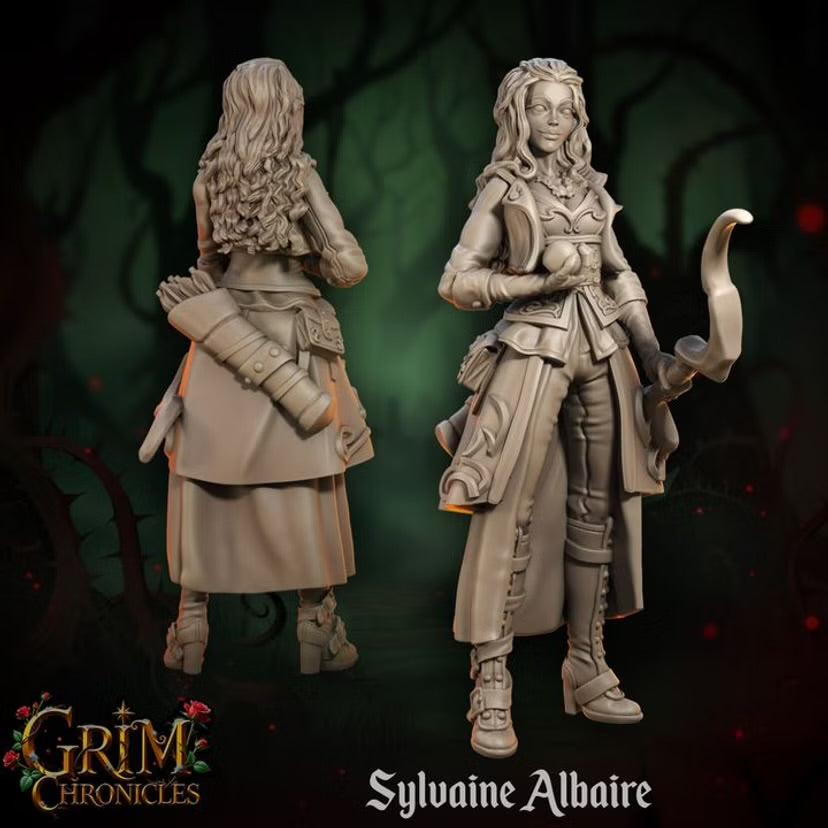 Sylvaine Albaire - Great Grimoire - Grim Chronicles | 3D Printed miniature | Tabletop Games