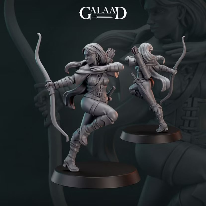 Female Forest Ranger 1 - Galaad Miniatures | Tabletop Games