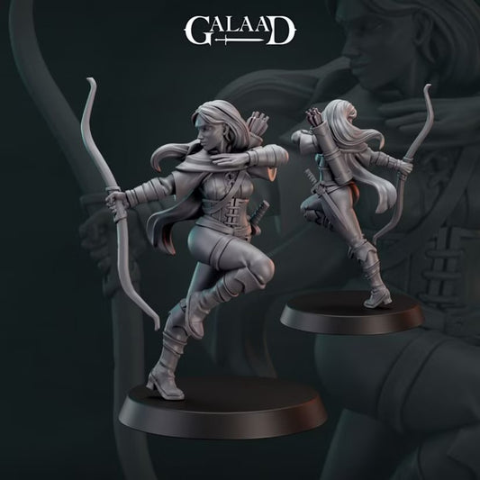 Female Forest Ranger 1 - Galaad Miniatures | Tabletop Games