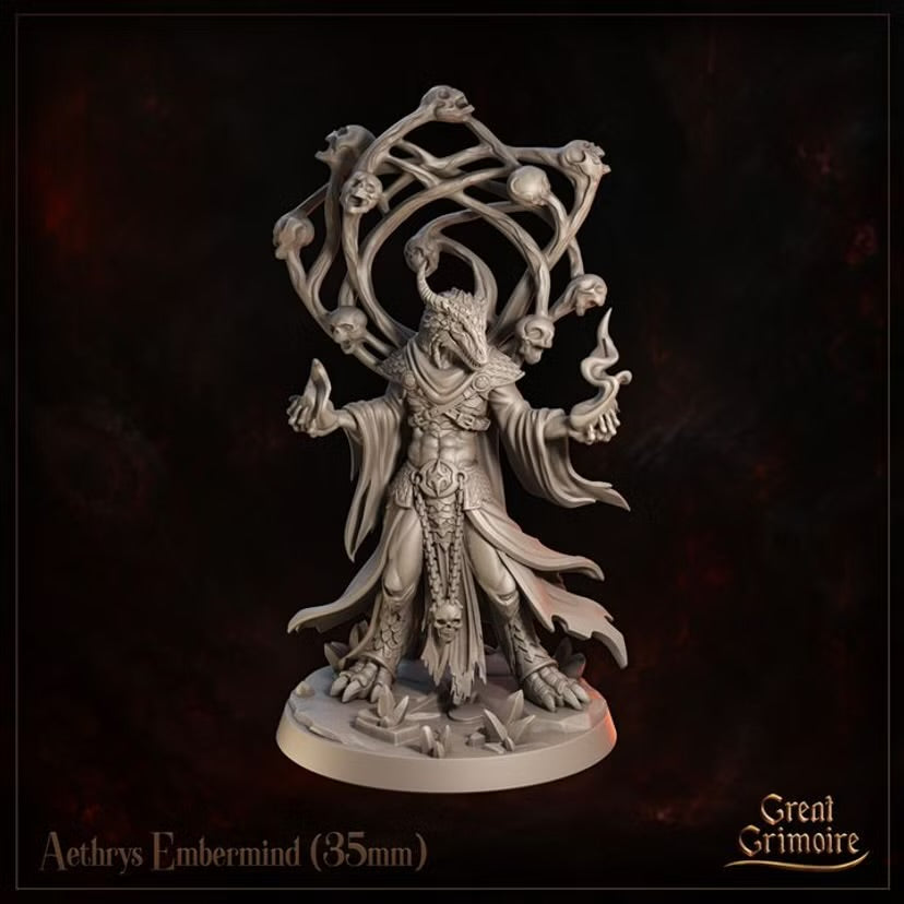 Aethrys Embermind - Great Grimoire - Runeblood Covenant - Tabletop Games