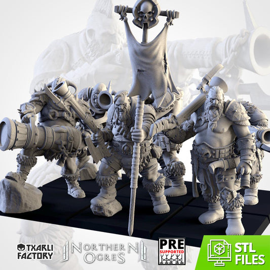 Ogre Bombardiers | Txarli Factory | Northern Ogres | Tabletop Wargaming
